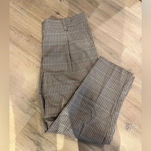 Plaid Pull on Loft Slim Pants